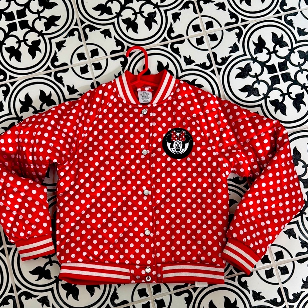 Disney Red and White Polka Dot Jacket